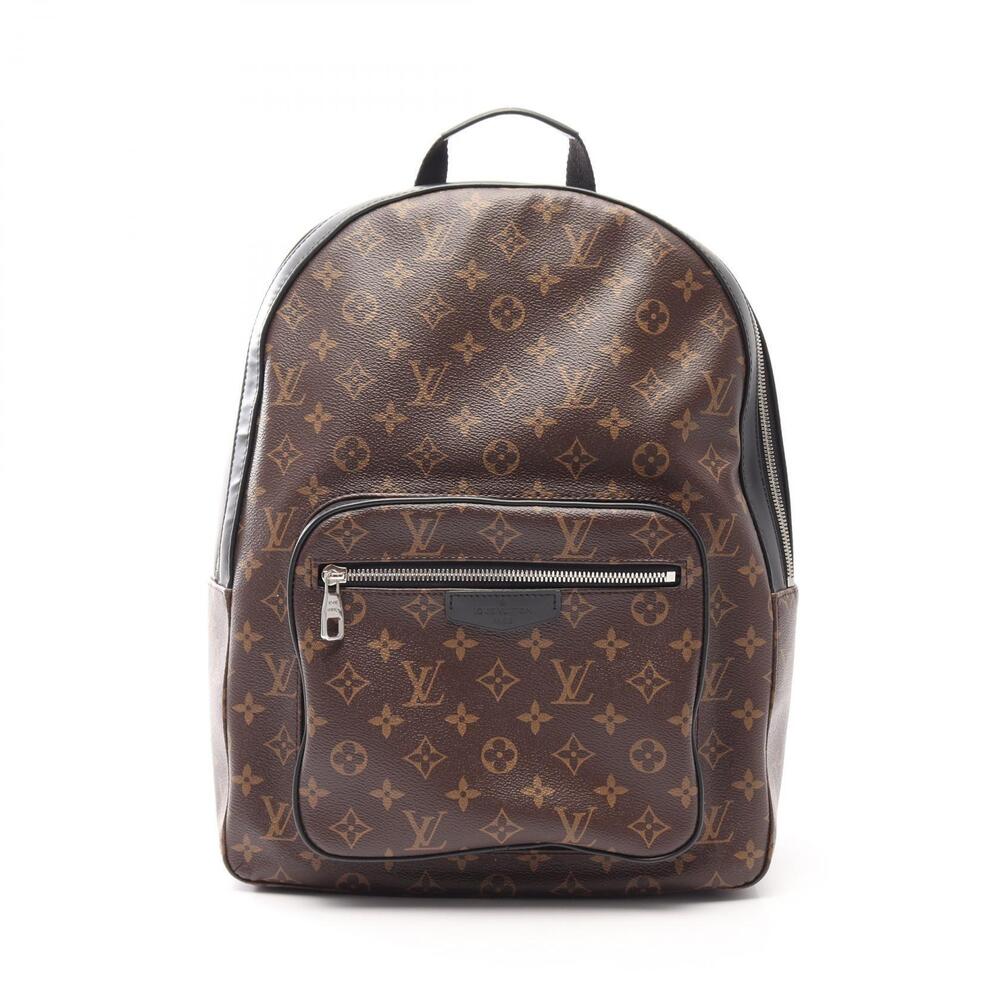 Louis Vuitton Josh Monogram Backpack Canvas Leather Macassar Brown Black